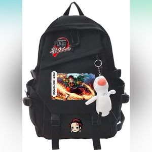 NWOT Anime black backpack 🎒large